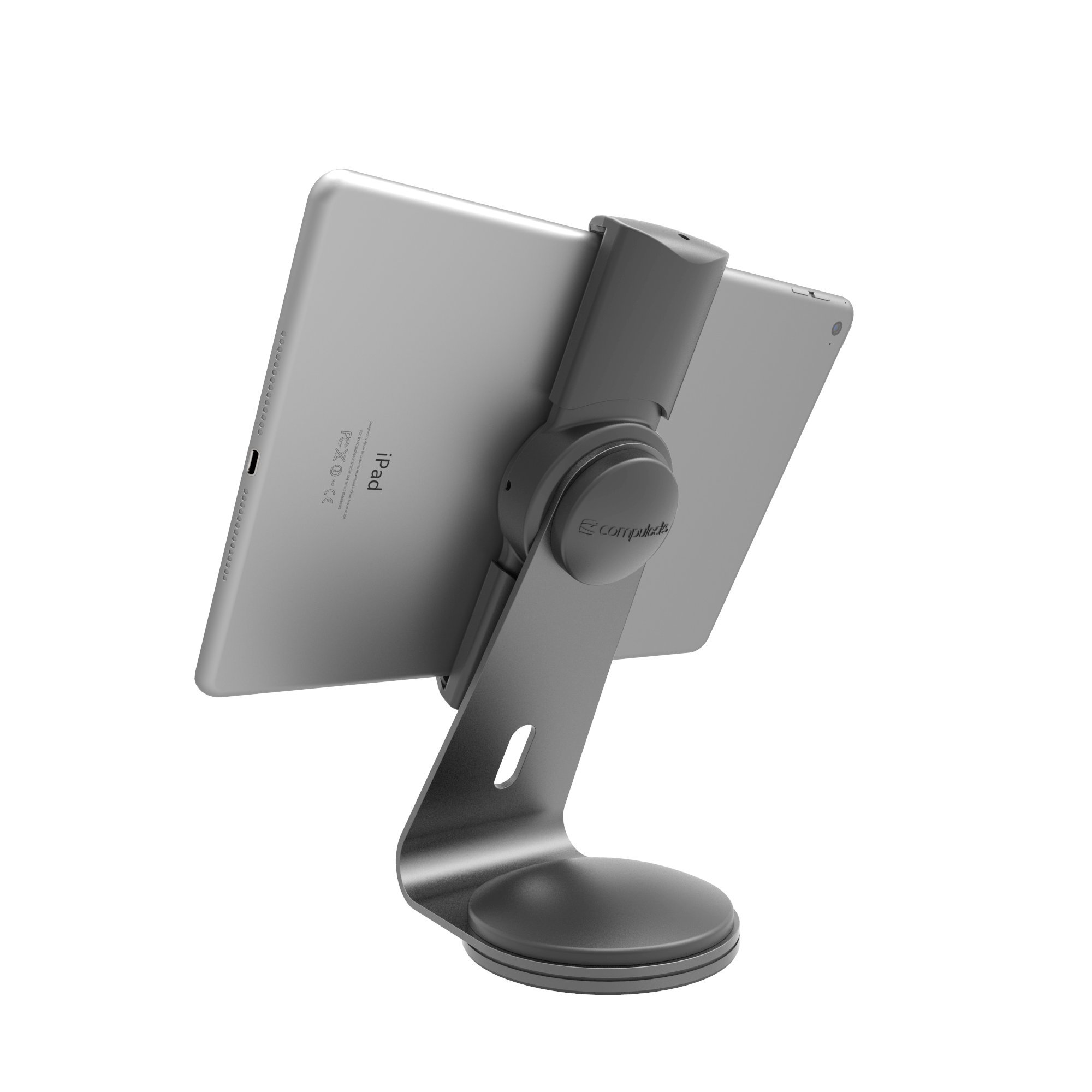 Maclocks UCLGSTDS Cling 2.0 Universal Tablet Security Stand Holder for 7-13 Inch iPads & Android Tablets (Silver) - Secure Display for Retail Stores, Restaurants & Offices