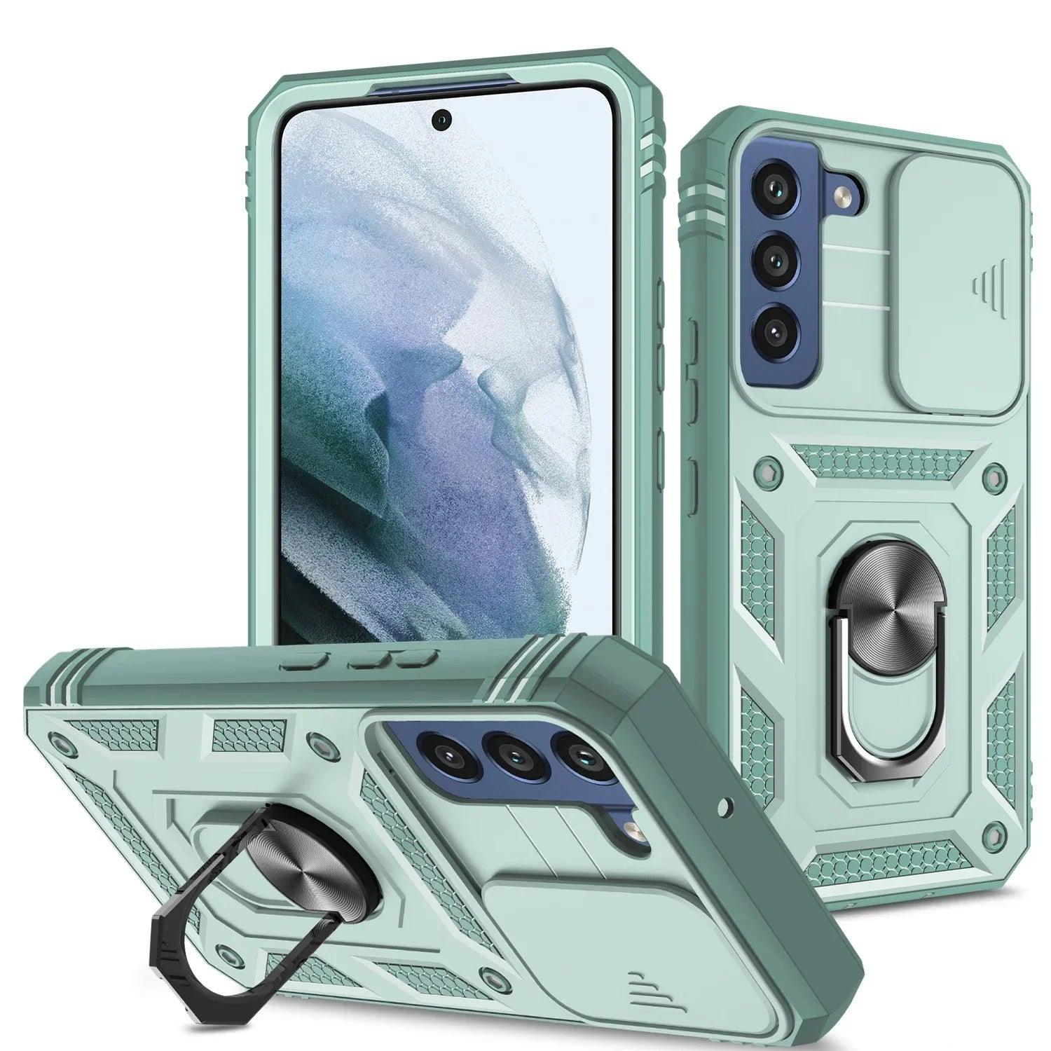 Samsung Galaxy S24 Ring Holder Protective Case - Slim Grip & Anti-Slip Design for Secure Phone Handling - Perfect for Workouts, Commuting, and Everyday Use