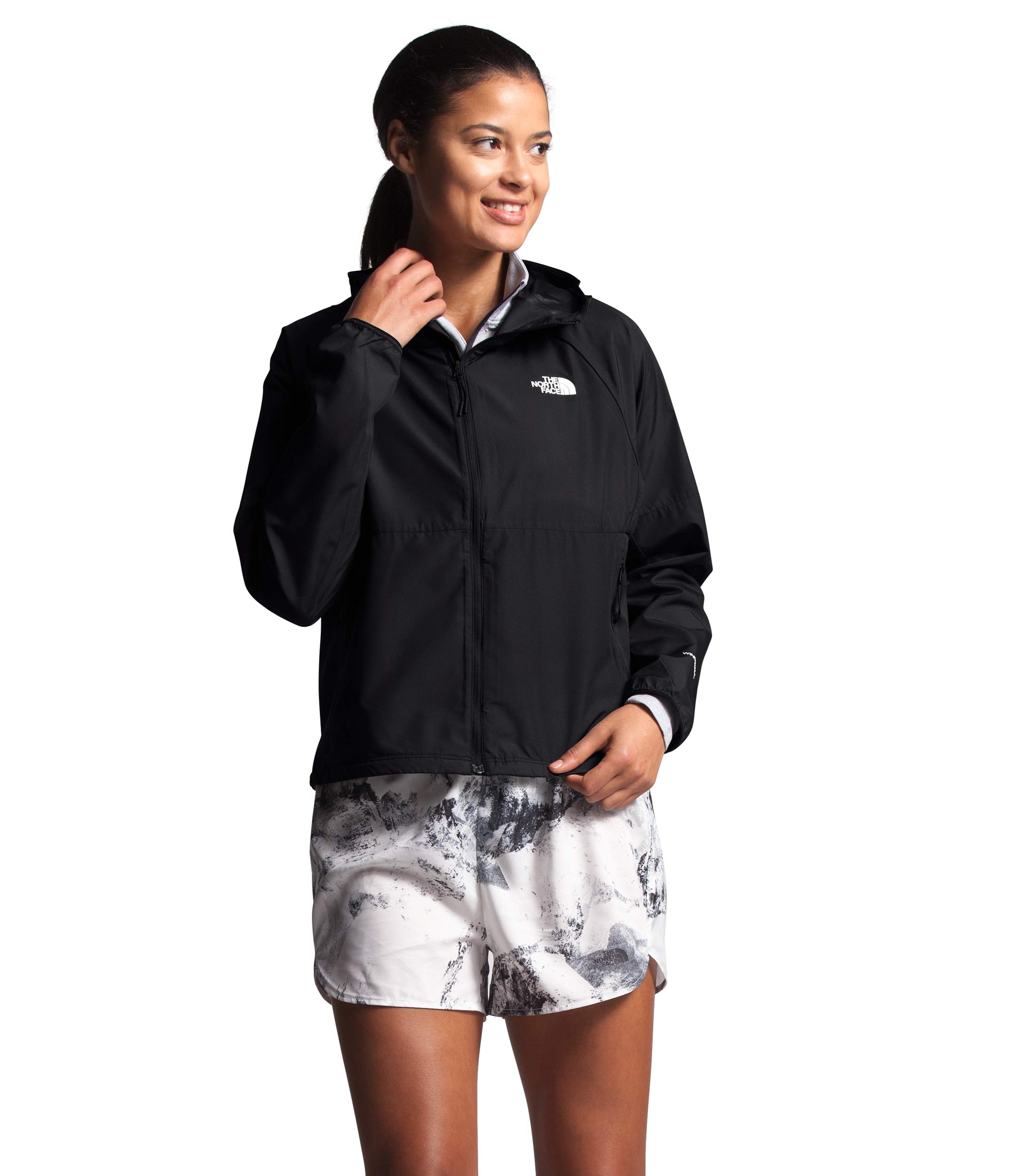 The North Face Flyweight Hoodie - Lightweight & Breathable Men's Running Jacket (Black, Small) - Perfect for Hiking, Jogging & Outdoor Adventures