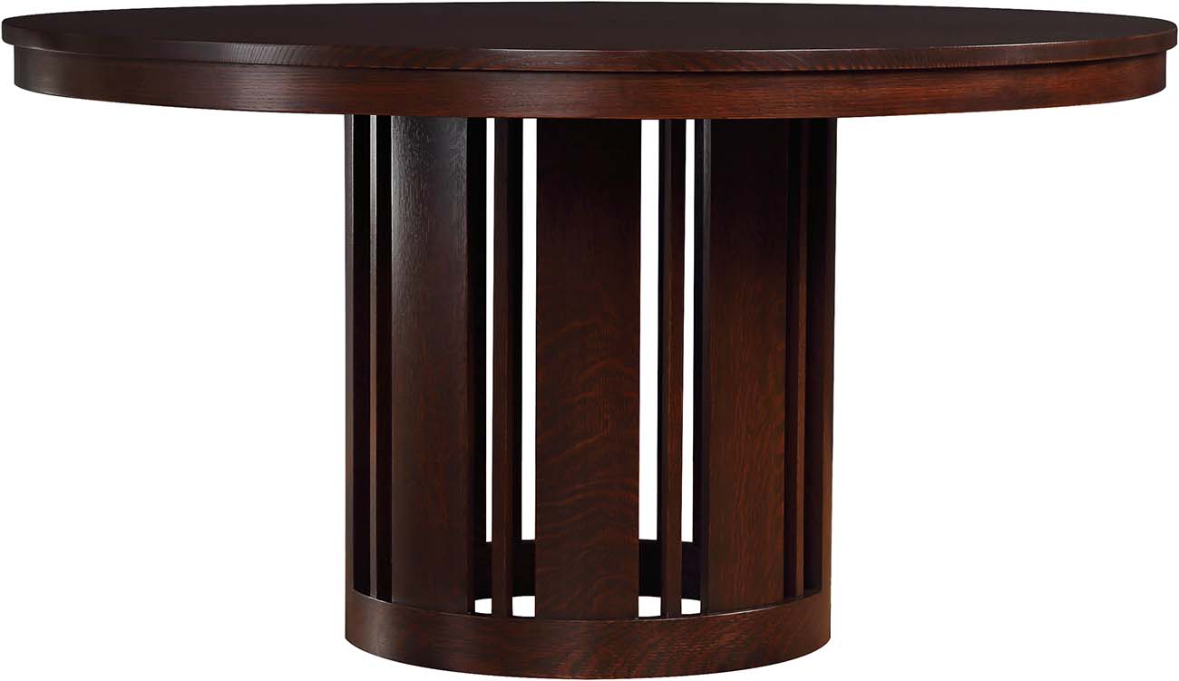 Park Slope Round Dining Table - Modern Wooden Kitchen Table for 4-6 People | Perfect for Small Spaces, Breakfast Nooks & Cozy Family Dinners