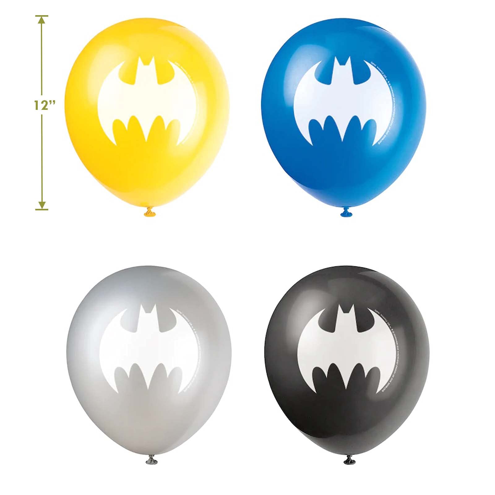 Batman Party Supplies Set - 16-Piece Superhero Themed Paper Plates, Napkins, Cups, Tablecloth & Balloons for Birthday Decorations | Perfect for Kids' Superhero Parties & Batman-Themed Events