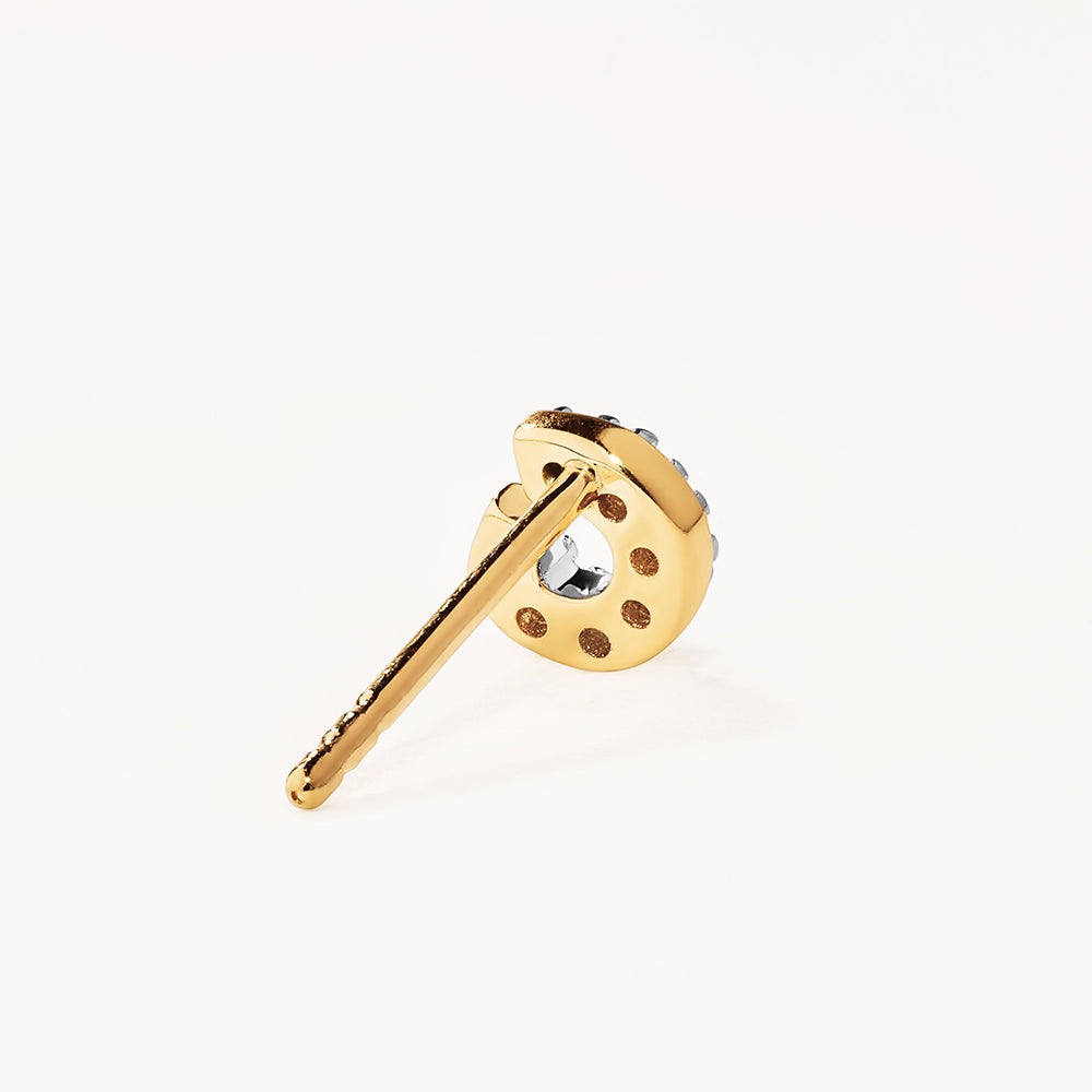 10k Gold Diamond Letter G Single Stud Earring - Elegant Initial Jewelry for Women, Perfect for Gifts, Birthdays & Everyday Wear