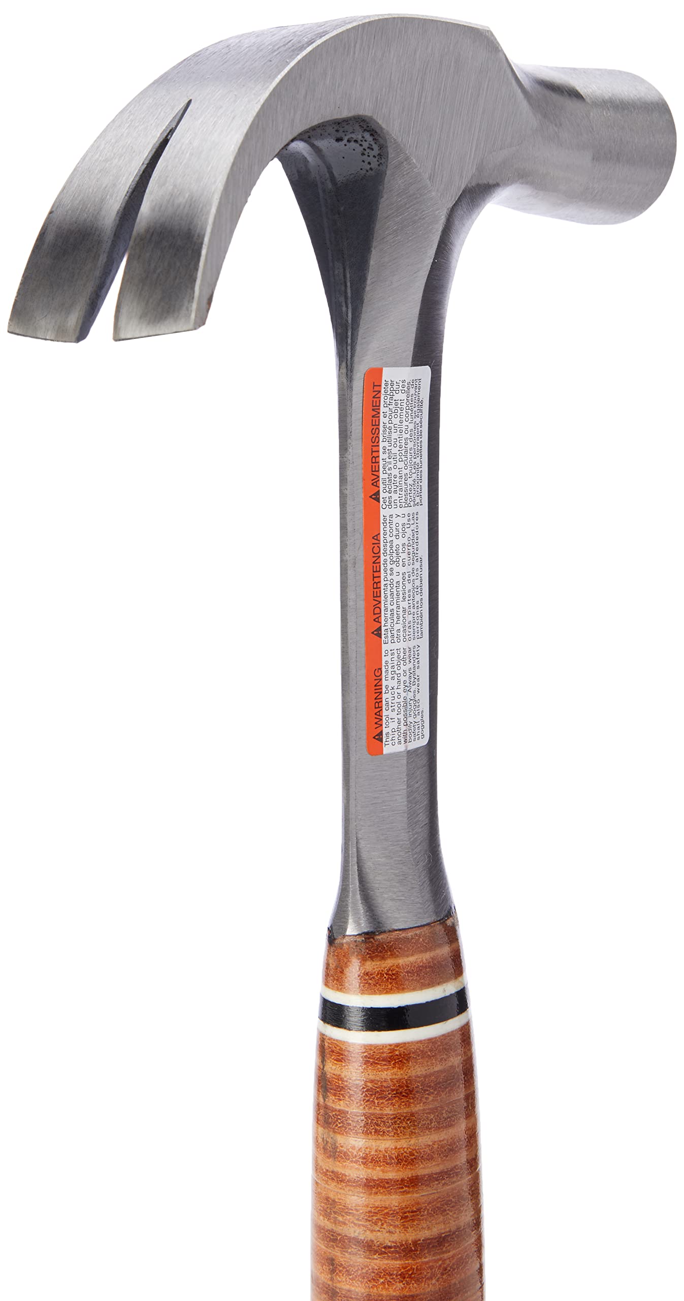 Estwing E24C 24oz Curved Claw Hammer with Genuine Leather Handle - Perfect for Carpentry, Construction & DIY Home Projects (ESTE24C)