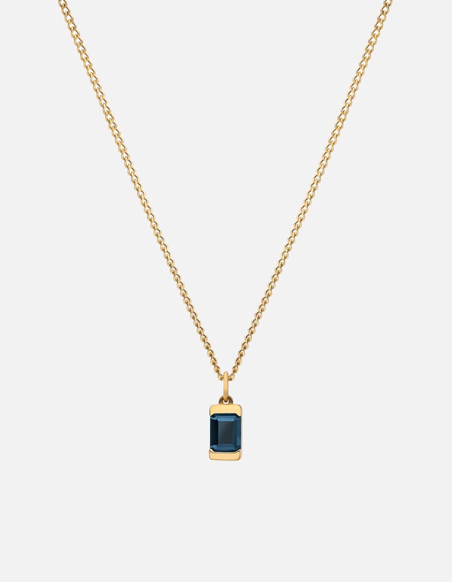 Valor Blue Topaz Necklace in Gold Vermeil - Elegant Jewelry for Women, Perfect for Gifts, Parties & Special Occasions