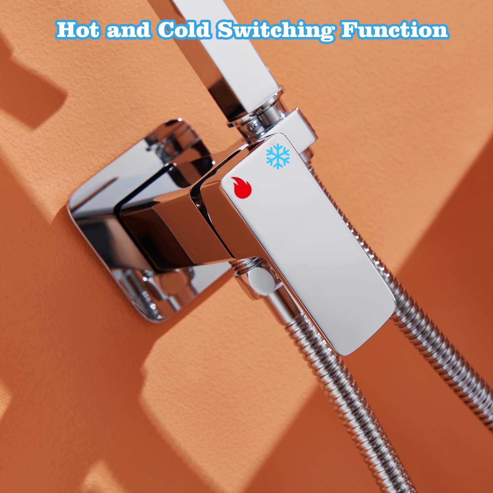 Poopee Warm & Cold Water Bidet Sprayer for Toilet - Stainless Steel Handheld Bidet Attachment with Brass Valve - Feminine Hygiene, Pet & Baby Care - Square Silver Design - Perfect for Bathroom Upgrades & Family Hygiene Needs
