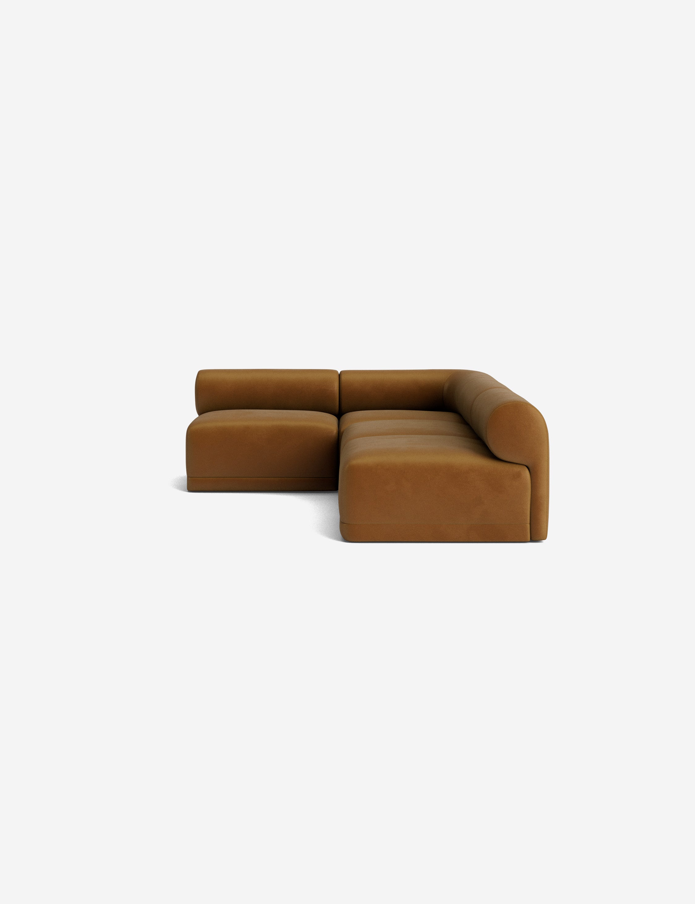 Modern Carson Sectional Sofa - Comfortable L-Shaped Couch for Living Room, Family Room & Home Theater - Soft Fabric Upholstery with Reversible Chaise
