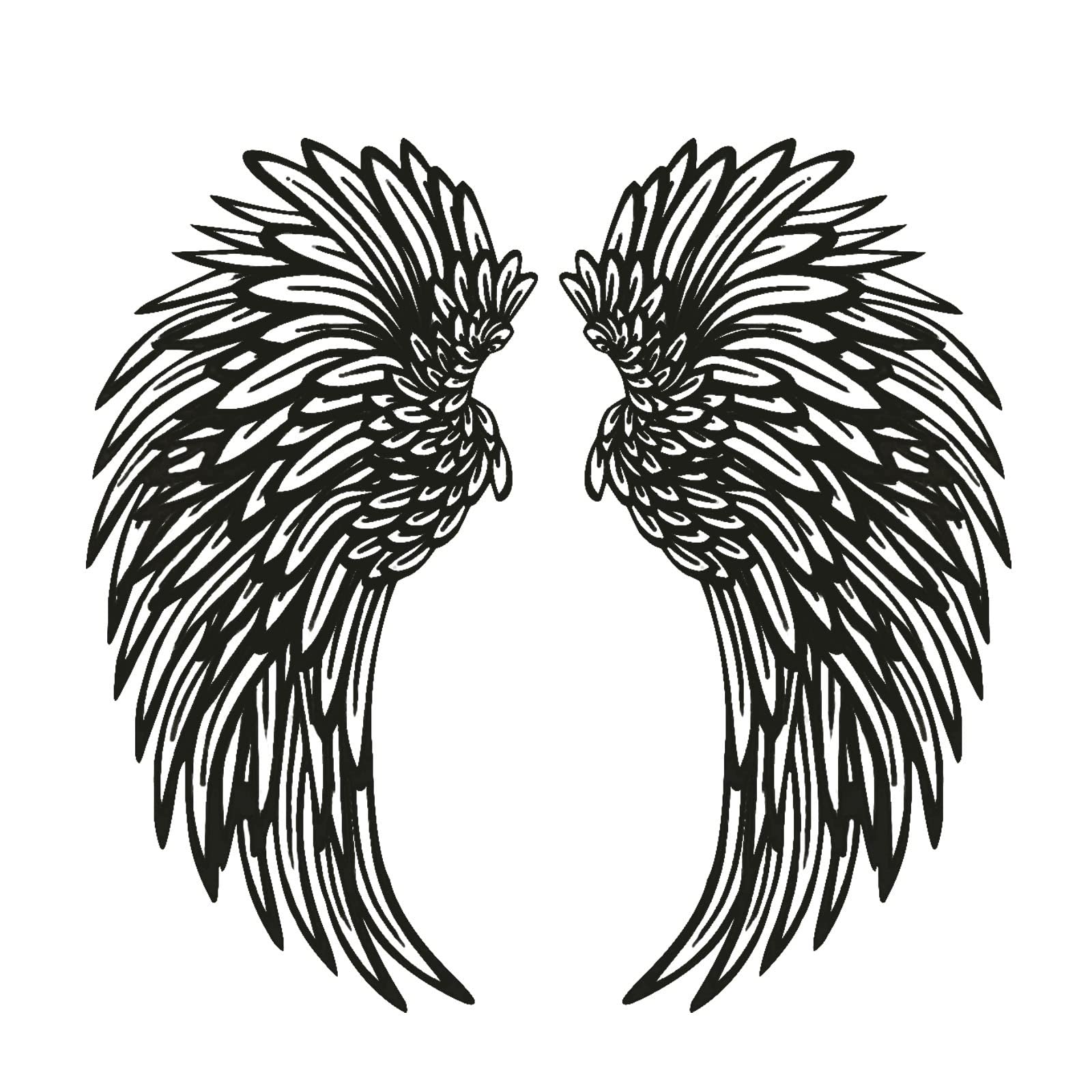1 Pair Angel Metal Wall Art with LED Lights - Elegant Wall Decor for Home, Bedroom, Living Room - Perfect Gift for Mother's Day, Housewarming & Wedding Decorations