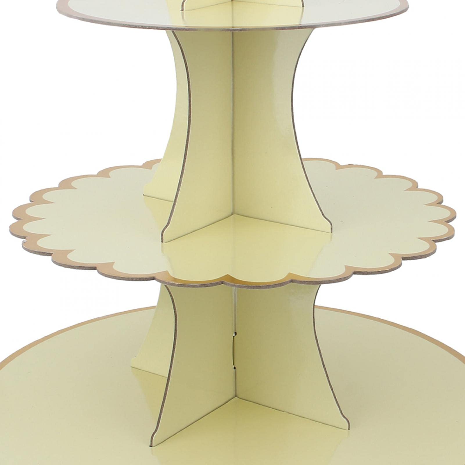 Golden Cardboard Cupcake Stand for Birthday Parties, Baby Showers & Events - Perfect for Snacks, Desserts & Display (Eco-Friendly)