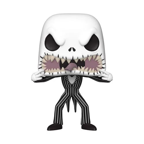 Disney Nightmare Before Christmas Jack Skellington Scary Face Pop! Vinyl Figure #808 - Perfect for Halloween Decor, Movie Collectibles & Disney Fans Gifts