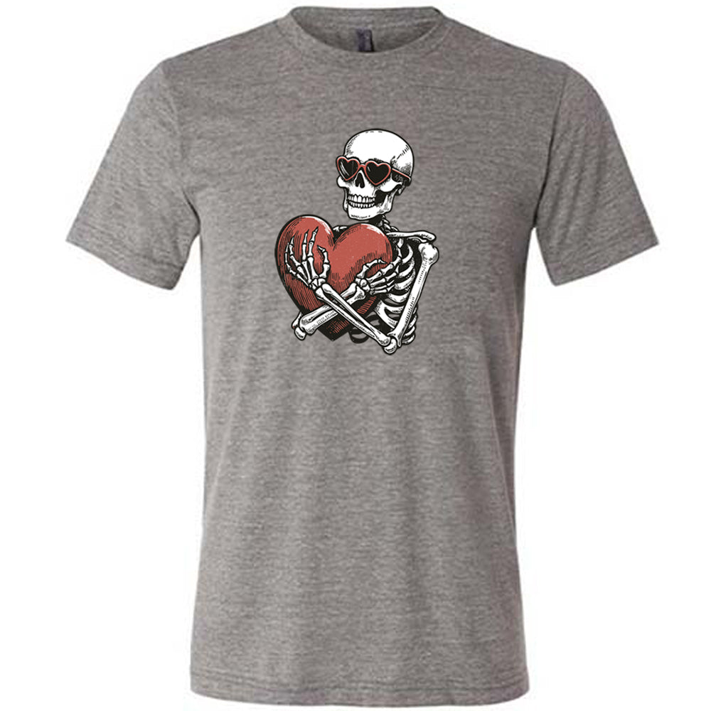 Unisex Skeleton Hug Shirt - Funny Bone Print T-Shirt for Men & Women - Perfect for Halloween Costumes, Cosplay, and Casual Wear