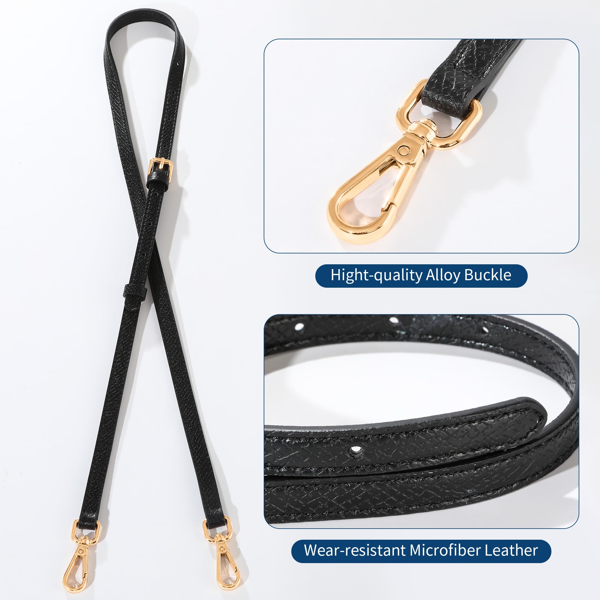 Leather Purse Strap Replacement - Adjustable Crossbody Shoulder Strap for Handbags & Purses | Perfect for Everyday Use, Travel & Fashion Accessories