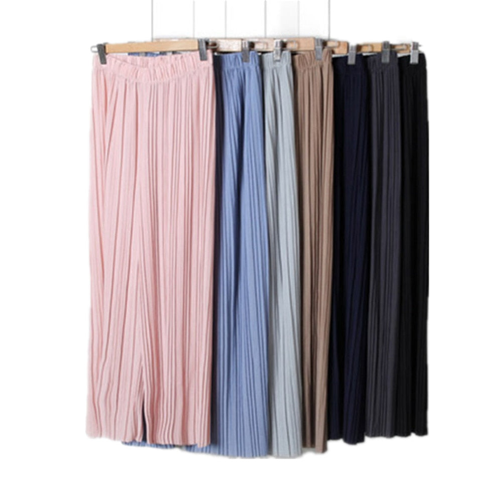 Solid Color Loose Casual Ankle-Length Pants for Women - Comfortable Stretchy Lounge Pants for Yoga, Travel & Everyday Wear