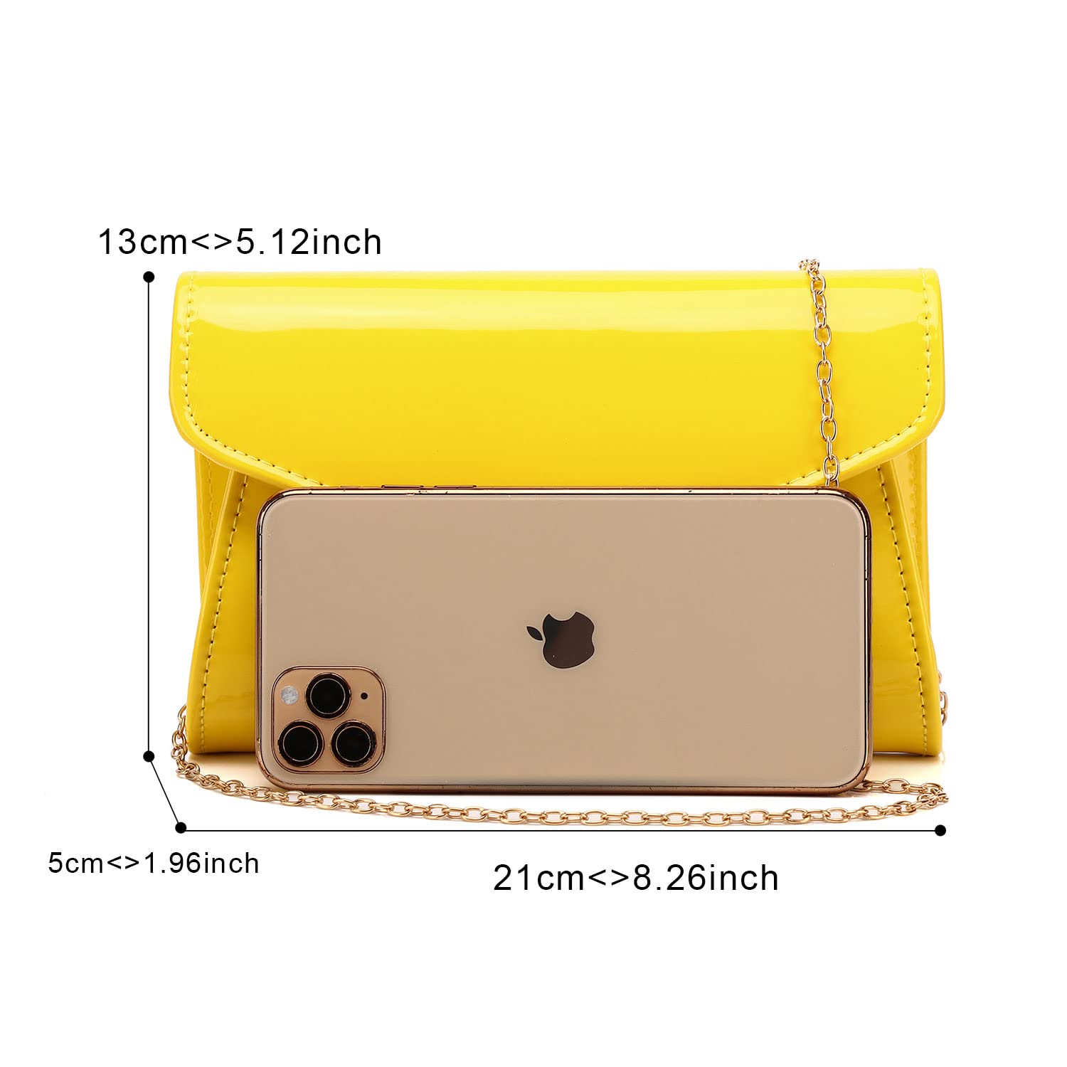 Elegant Women's Patent Leather Clutch Purse - Wedding, Prom & Evening Bag for Formal Occasions | Perfect for Parties, Dinners & Special Events