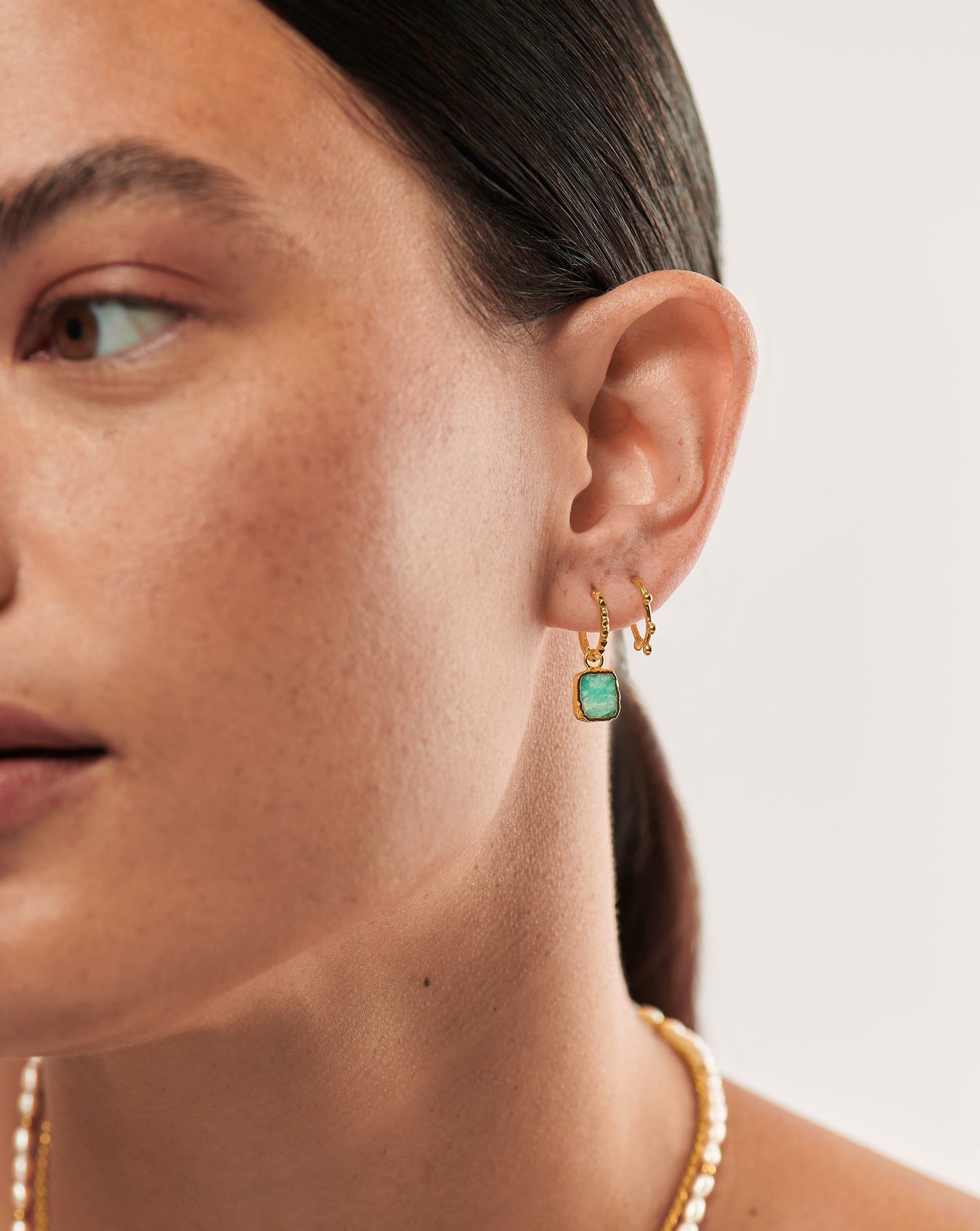 Lucy Williams Mini Hoop Earrings - 18k Gold Vermeil Dainty Orb Hoops | Elegant Everyday Jewelry for Women, Perfect for Work & Date Night