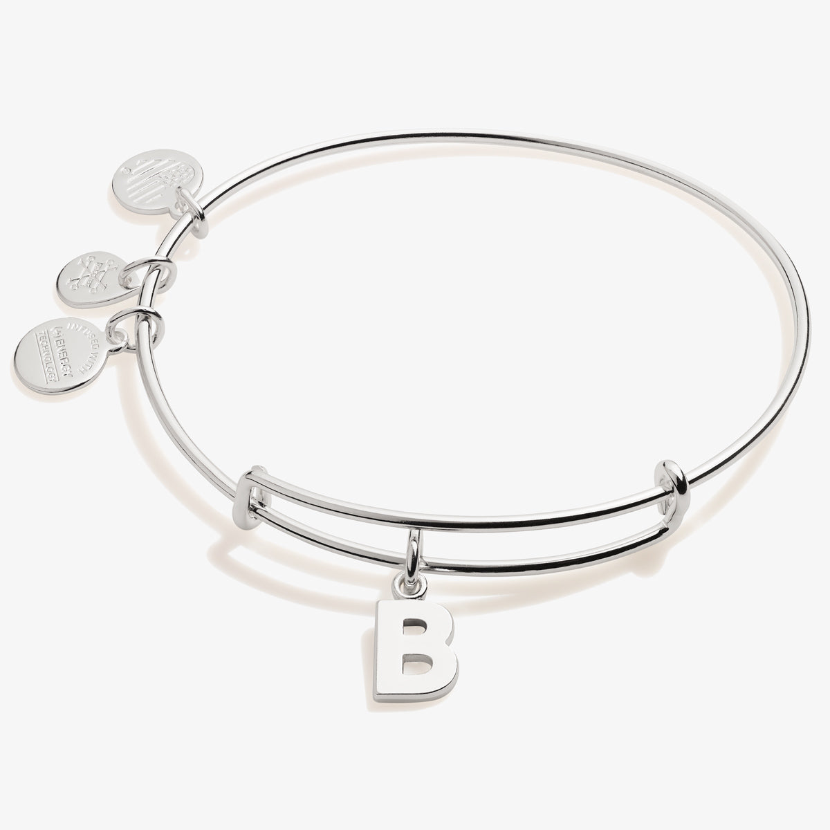 Initial B Charm Bangle - Elegant Alphabet Letter B Bracelet for Women & Girls - Perfect Gift for Birthday, Anniversary & Everyday Wear