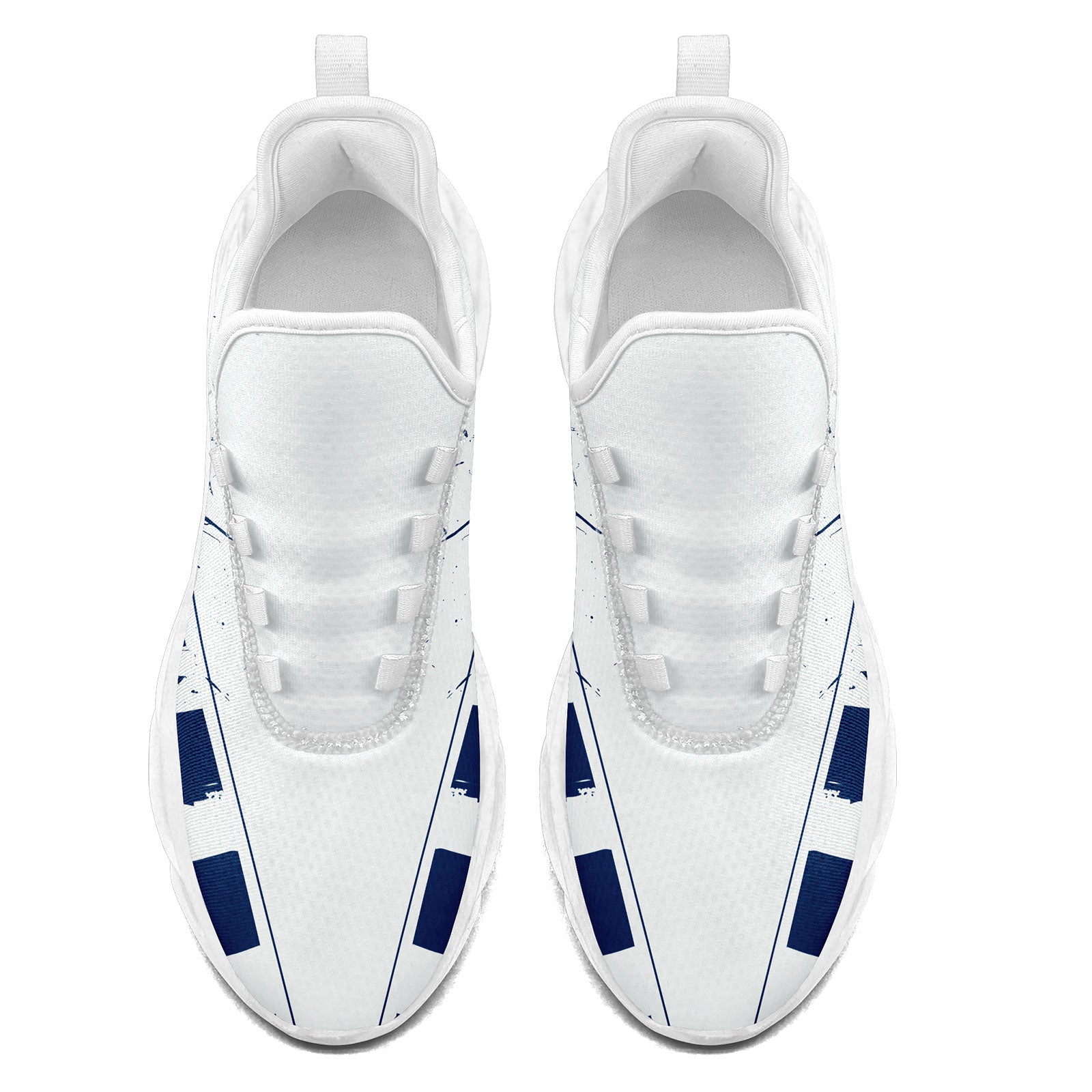 Custom Blue & White Indianapolis Maxsoul Personalized Sneakers - Men's Size 14 (FN003 D020260) - Perfect for Running, Gym Workouts & Casual Streetwear