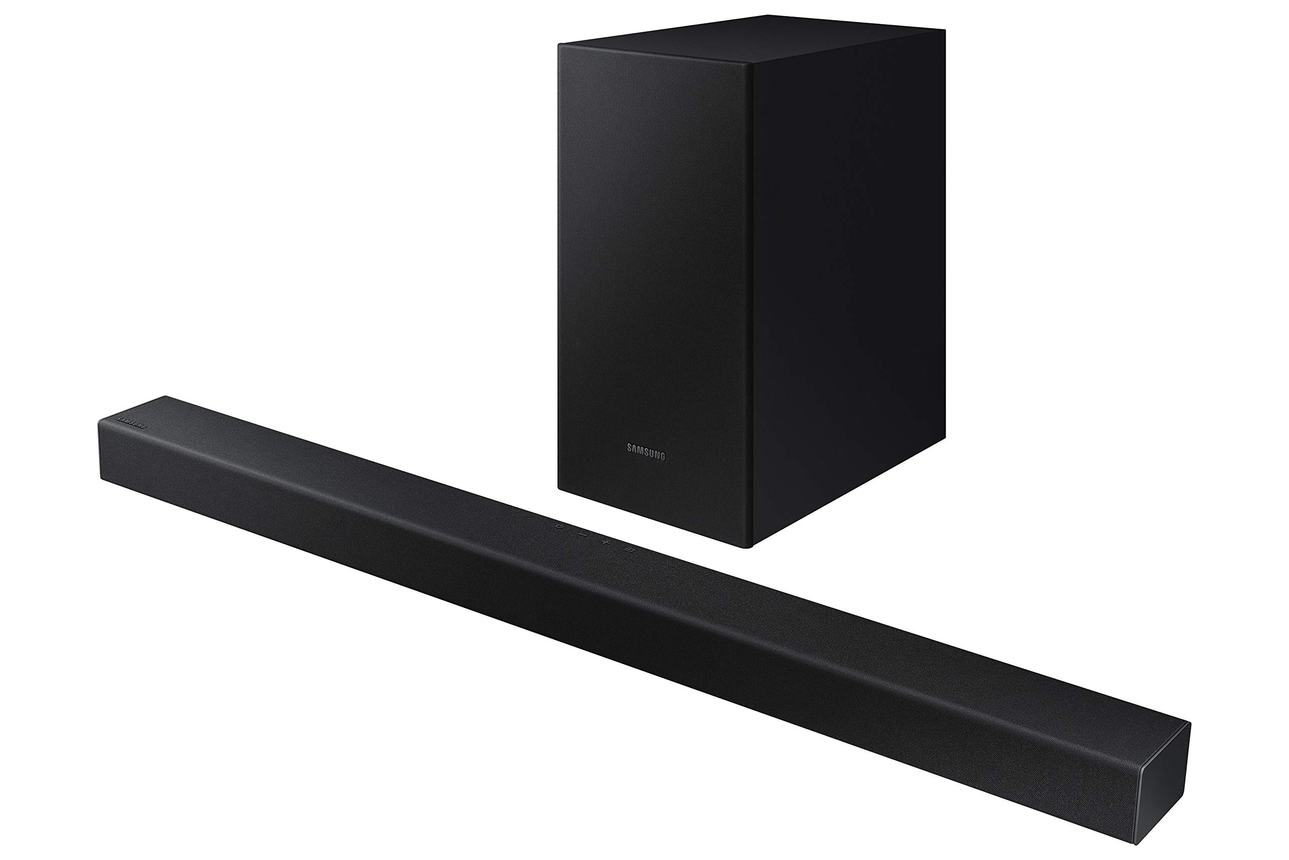 SAMSUNG HW-T450 2.1 Channel Soundbar with Dolby Audio - Wireless Bluetooth Speaker for TV, Home Theater System - Perfect for Movies, Music & Gaming (2020 Model)