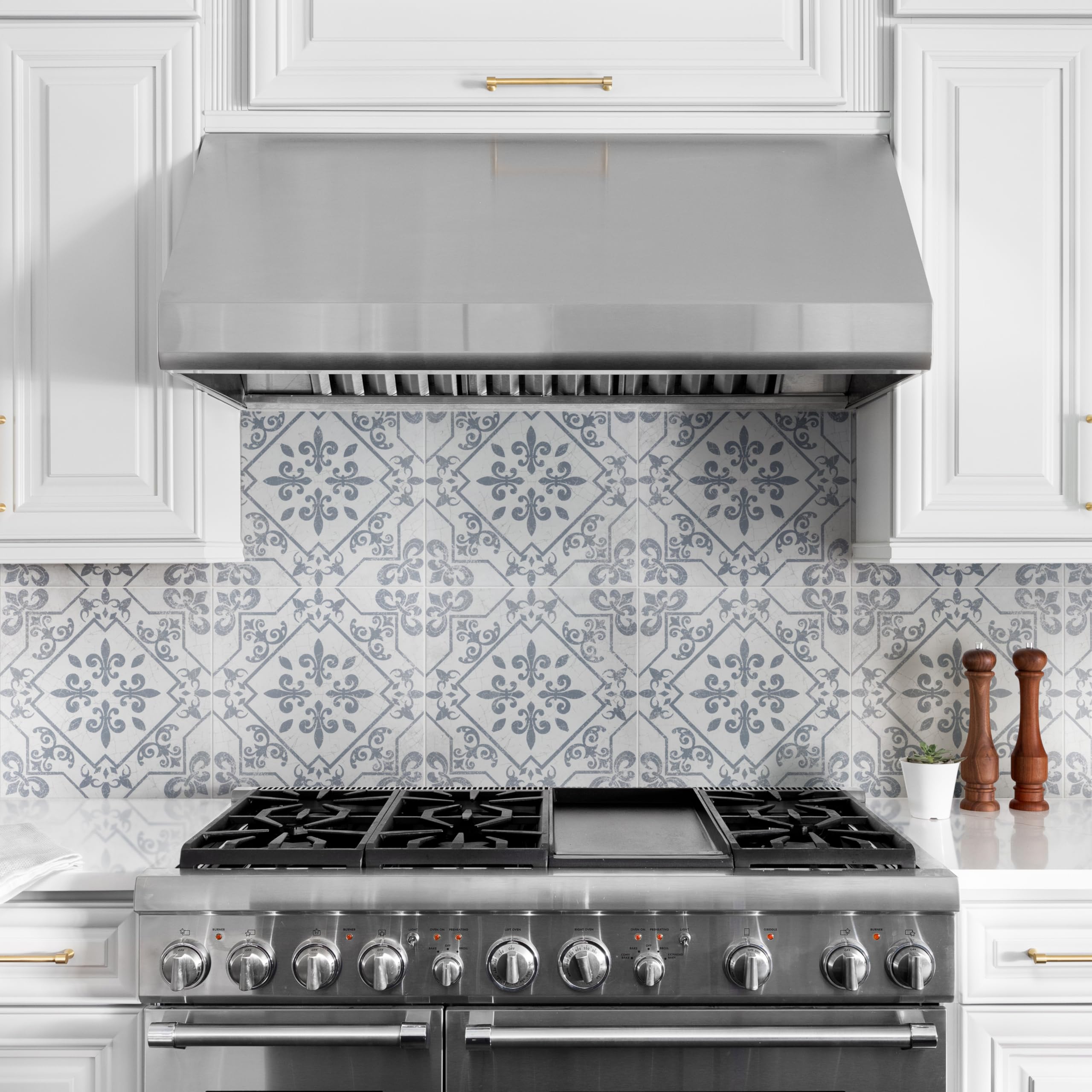 Merola Tile Harmonia Atlantic Cobalt Blue 13x13 Inch Ceramic Floor and Wall Tile - Perfect for Bathroom, Kitchen Backsplash, and Shower Walls