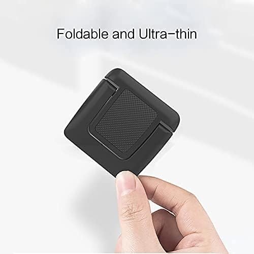 Portable Invisible Laptop Stand & Ergonomic Cooling Pad - Adjustable Computer Keyboard Riser for MacBook Pro/Air, Dell, HP & More (2 Pack, Black) - Perfect for Office, Travel & Home Workspace Setup