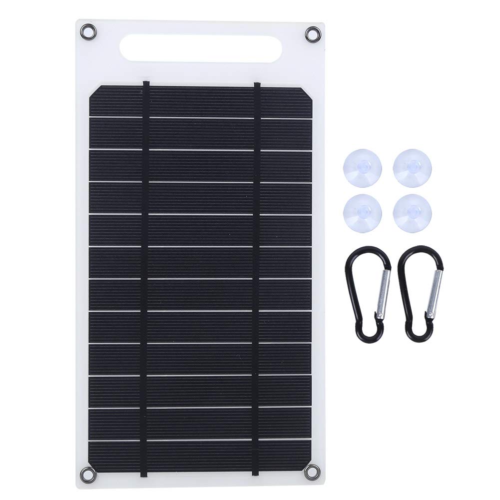 Ultra-Thin 1500mAh Solar Panel Charger - Waterproof Portable Solar Phone Charger for Outdoor Camping, Hiking & Emergency Power Backup