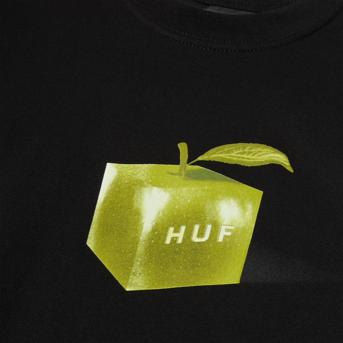 HUF Apple Box Short Sleeve T-Shirt for Men - Black | Casual Streetwear Tee for Everyday Wear, Skateboarding & Urban Fashion