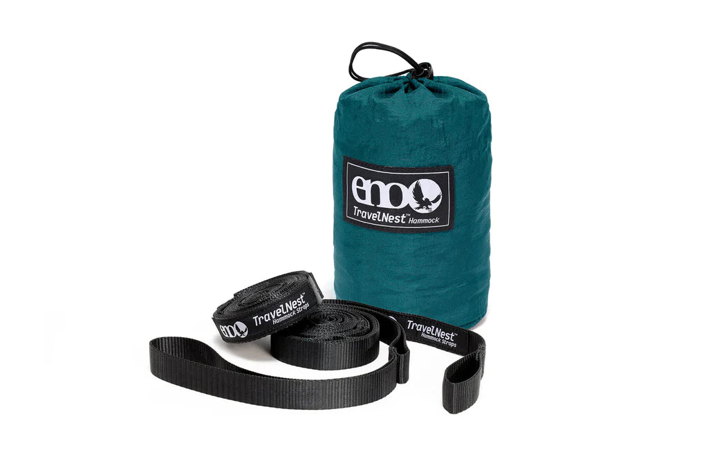 Eno TravelNest Hammock with Heavy-Duty Straps - Portable Camping & Backpacking Gear for Outdoor Adventures