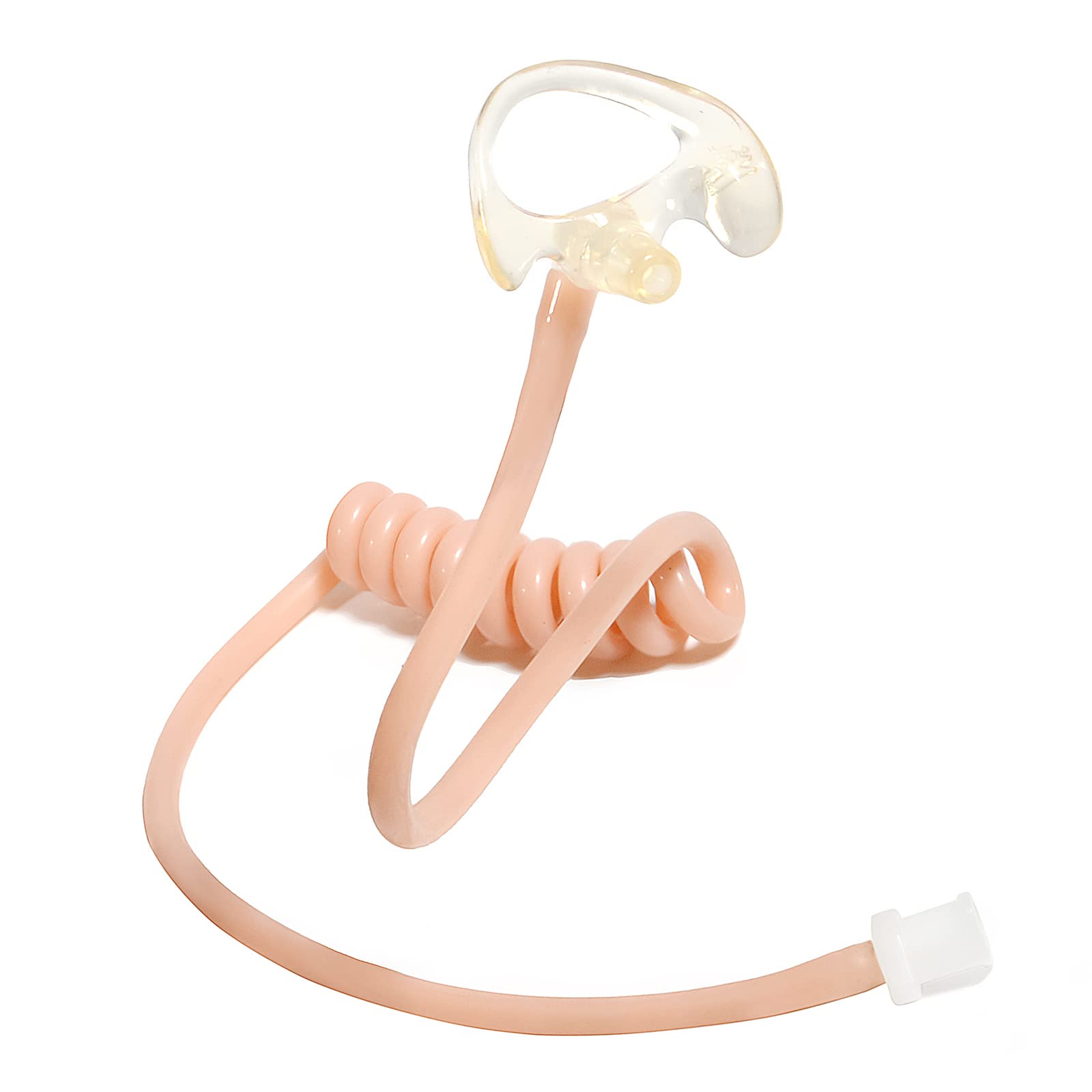 HYS B-05-2MEB Coil Tube Earbud Kit with Medium Earmold - Compatible with Two-Way Radios & Surveillance Headsets - Clear Audio for Security, Law Enforcement & Professional Use