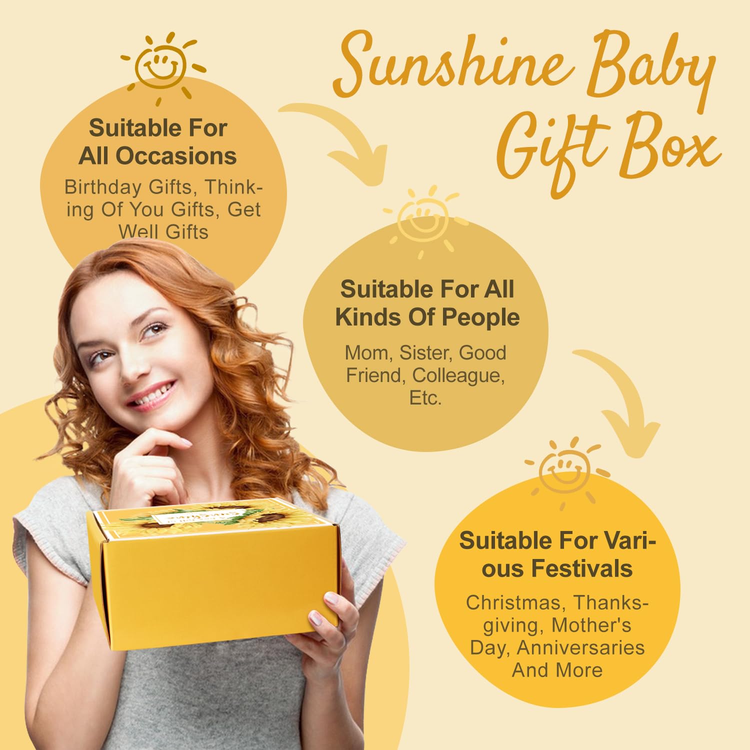 Get Well Soon Gift Basket for Women - 9-Piece Care Package with Thoughtful Gifts for Surgery Recovery, Hospital Stay & Feel Better Presents | Perfect Thinking of You Gift Box for Sick Friends, Family & Loved Ones | Ideal for Post-Op Care, Cheering Up Patients & Sending Sunshine Wishes