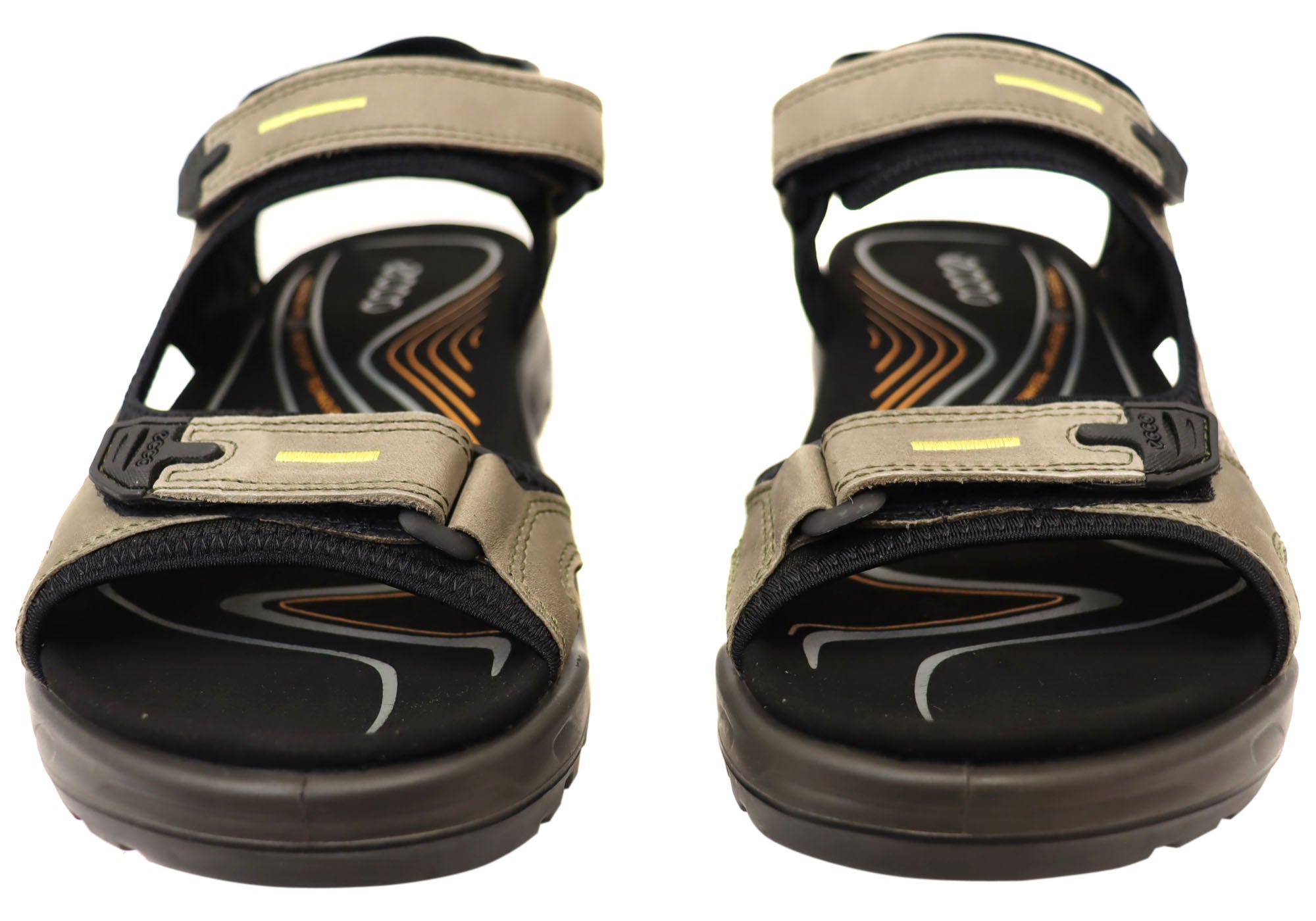 ECCO Men's Offroad Comfortable Leather Adjustable Sandals - Lightweight Hiking & Outdoor Walking Shoes for Summer Travel & Beach
