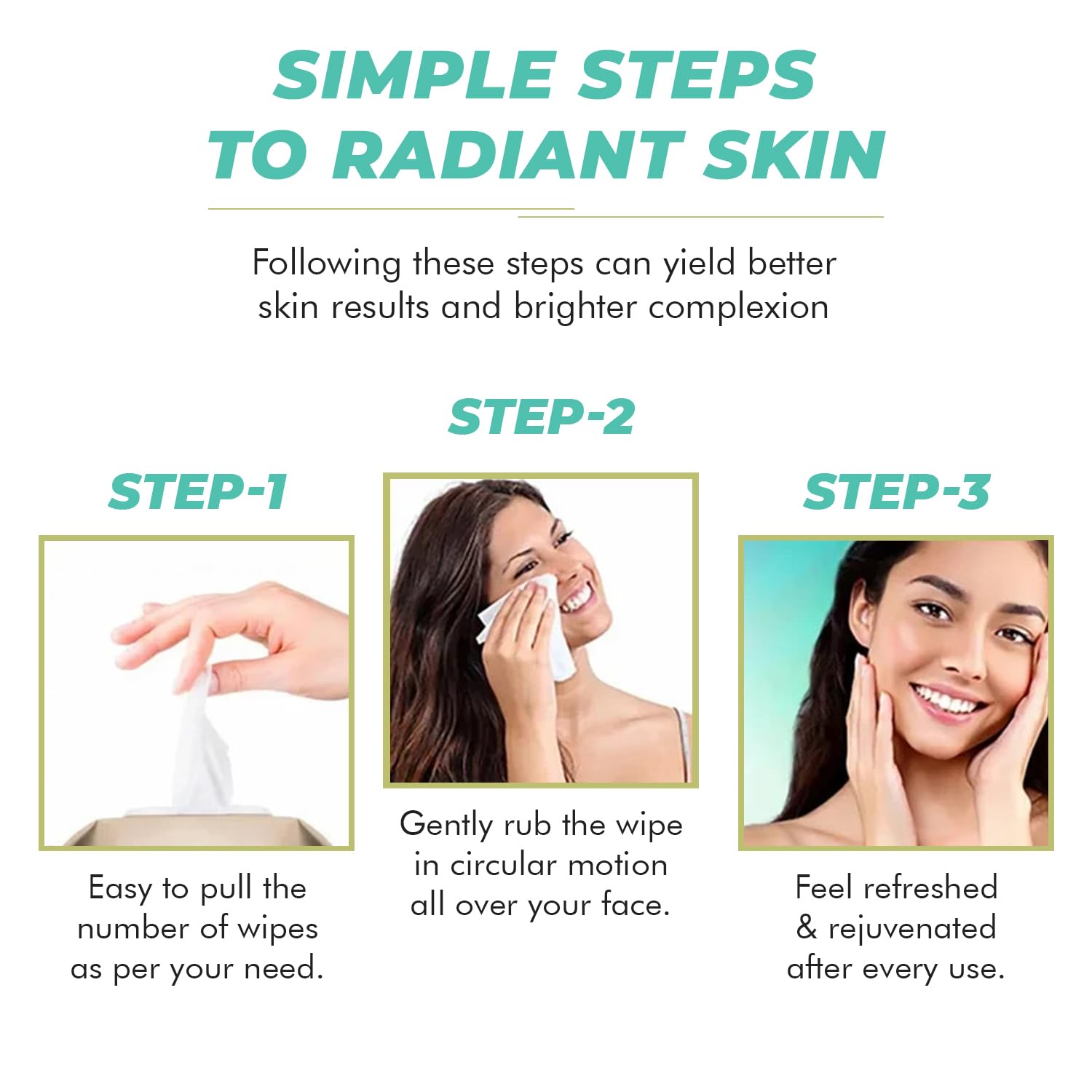 Peptides Facial Wipes - Anti-Aging Korean Skincare for Gentle Cleansing & Hydration - Vegan & Natural - Perfect for Travel & On-the-Go