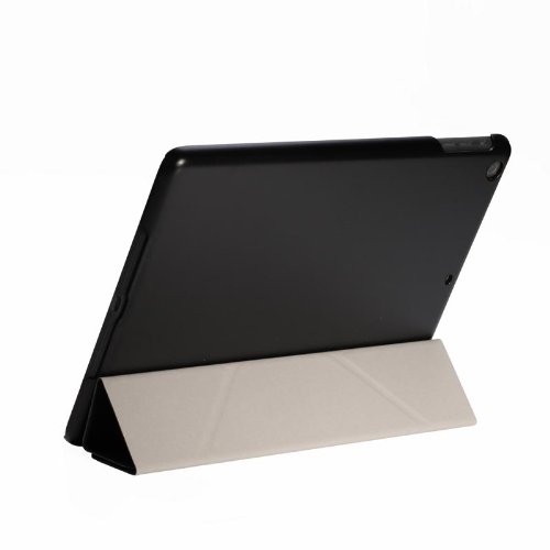 Premium PU Leather Folio Stand Case for Apple iPad 5 & iPad Air - Ultra Slim Protective Cover with Auto Sleep/Wake (Black) | Perfect for Work, Travel & Home Use