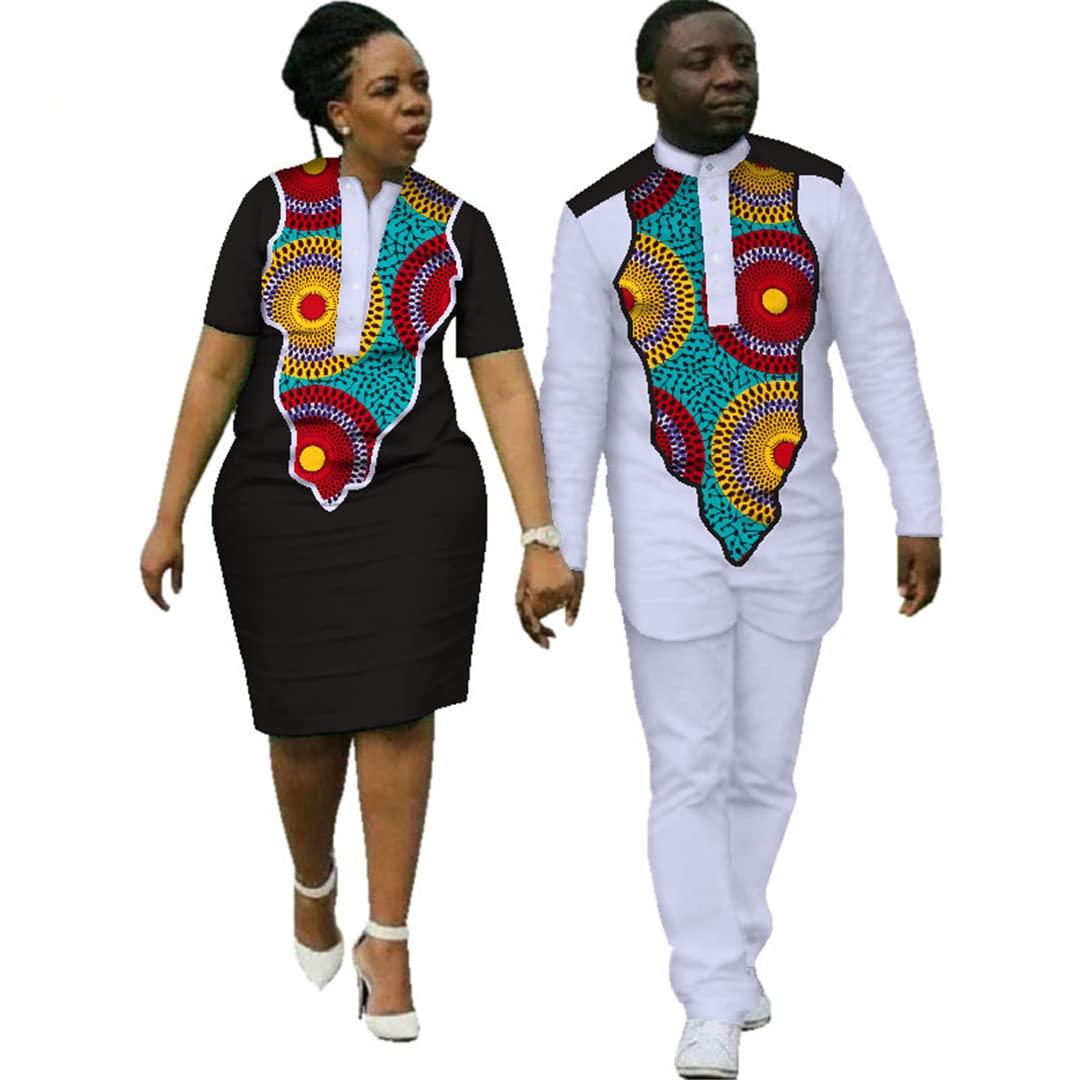 Stylish Dashiki African Dresses & Matching Sets for Women & Men | Traditional African Clothing Tops & Pants | Perfect for Cultural Events, Weddings & Festivals | Size XXL