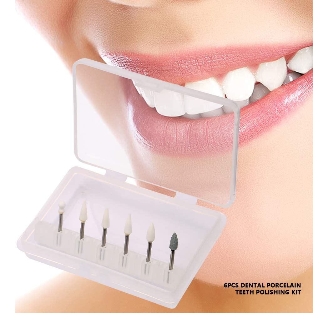 6Pcs Dental Composite Polishing Kit - Professional Teeth Polisher for Porcelain & Composite Restorations - High Speed Oral Restoration Tools for Dentists & Hygienists - Perfect for Dental Clinics & Home Care