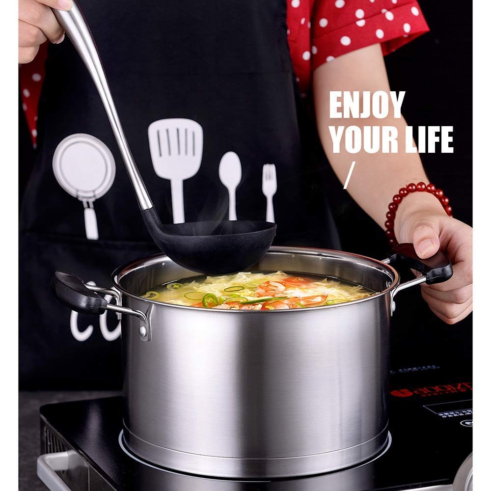 Chef Classic Stainless Steel 3-Piece Non-Stick Milk Pot Set with Lid - Healthy Cookware for Kitchen & Restaurant Use - Perfect for Boiling, Steaming & Cooking - Ideal Gift (Silver)