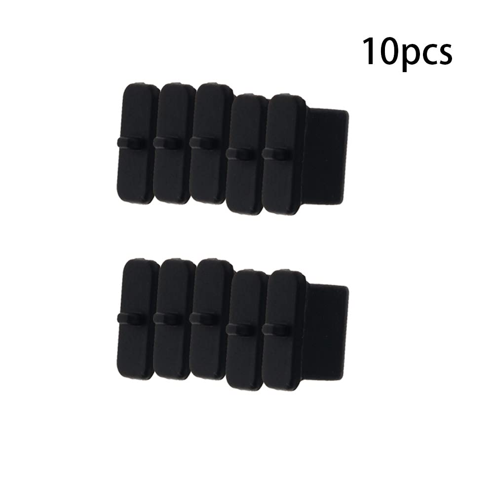 10pcs Black Silicone USB-A3 Port Dust Covers - Anti-Dust Protector Plugs for Computer, Printer & Digital Devices - Perfect for Home, Office & Electronics Protection