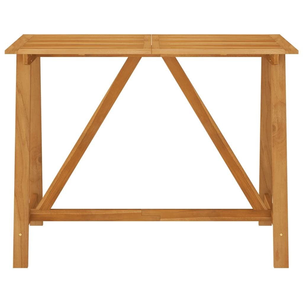 55.1''x27.6''x41'' Solid Acacia Wood Outdoor Bar Table - Patio Dining Table, Bistro Table & Coffee Table for Garden, Deck, Camping & Picnic | Perfect for Backyard BBQs, Poolside Lounging & Outdoor Entertaining