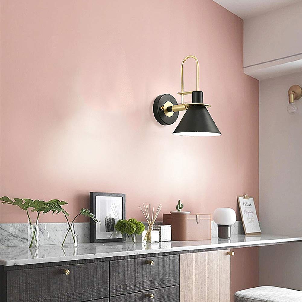 Nordic Modern Wrought Iron Golden Horn Wall Light - Elegant Bedroom, Living Room, Dining Room & Study Wall Lamp for Home Decor | Perfect for Ambient Lighting & Stylish Interior Design