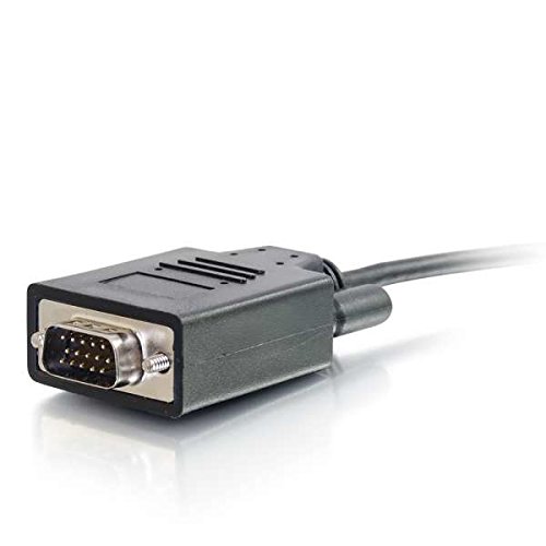 C2G USB C to VGA Adapter - 9ft (2.74m) Black Video Converter Cable for MacBook Pro, Dell XPS, HP Laptop - Connect Monitor, Projector, HDTV for Presentations & Home Office Setup