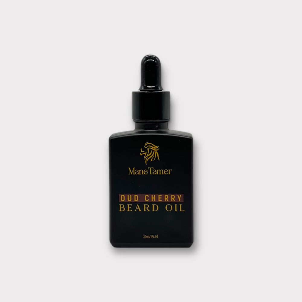 Premium Beard Oil with Oud & Cherry Scent - 30ml for Men's Grooming & Hydration - Perfect for Daily Use & Special Occasions