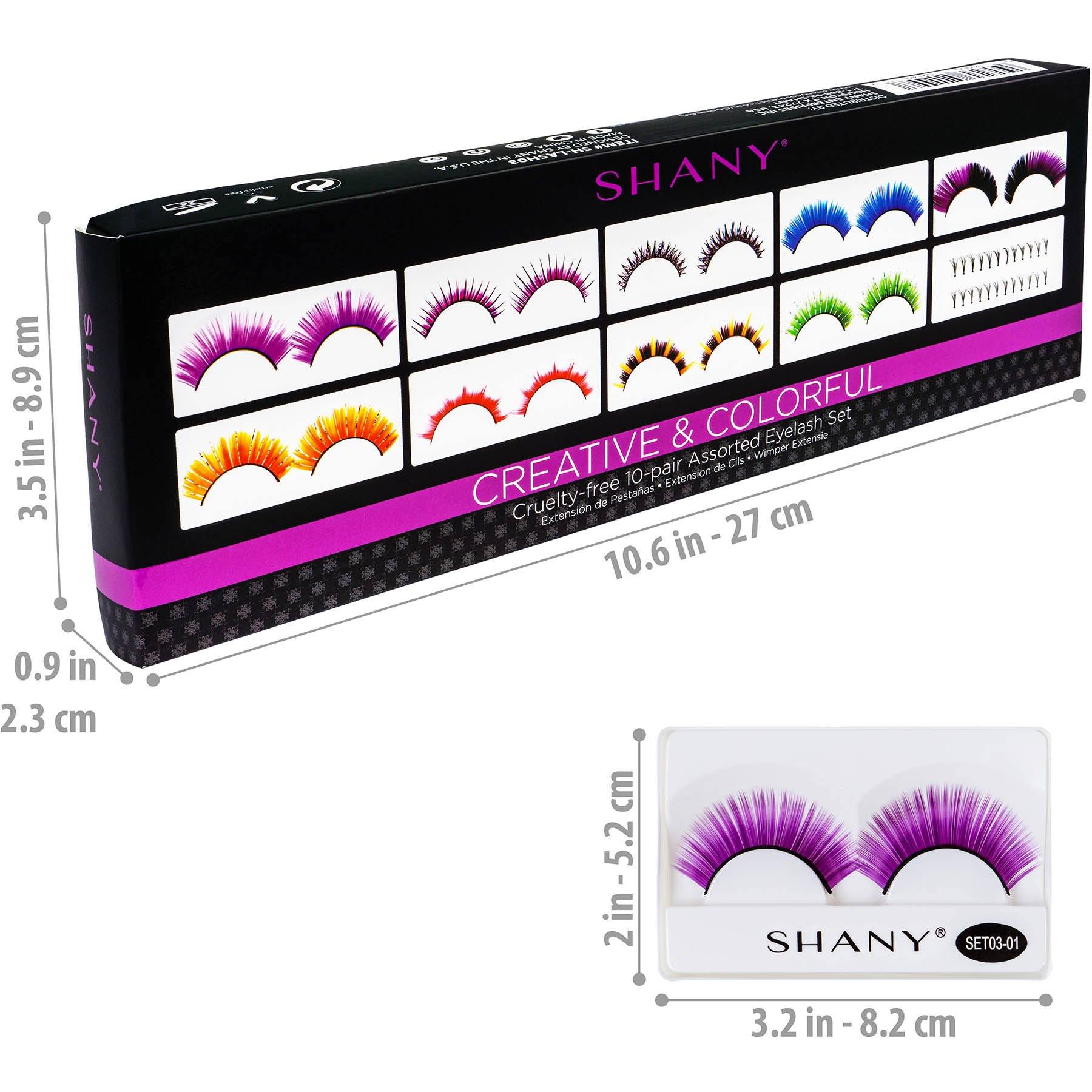 10 Pairs Reusable False Eyelashes Set - Natural & Dramatic Lashes for Day & Night Makeup - Perfect for Parties, Weddings, and Special Occasions