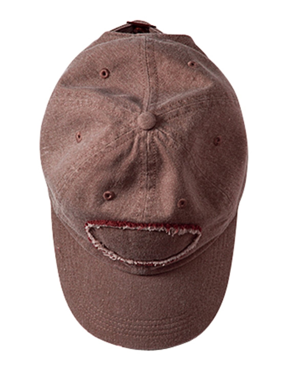 Authentic Pigment 1917 Pigment Dyed Raw Edge Patch Baseball Cap - Vintage Style Adjustable Dad Hat for Men & Women - Perfect for Baseball Games, Outdoor Activities & Casual Wear