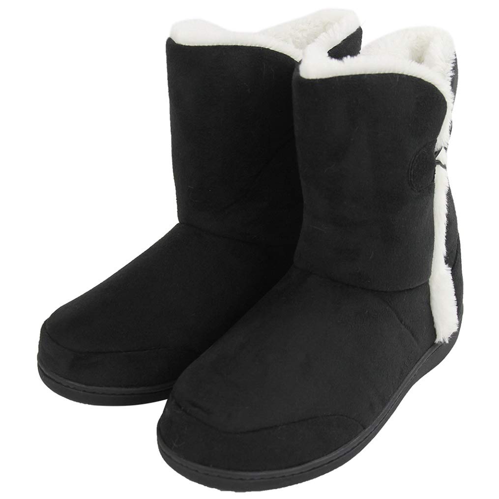 Women's Winter Warm Memory Foam House Slippers Boots - Indoor/Outdoor Cozy Comfort for Home, Office & Travel