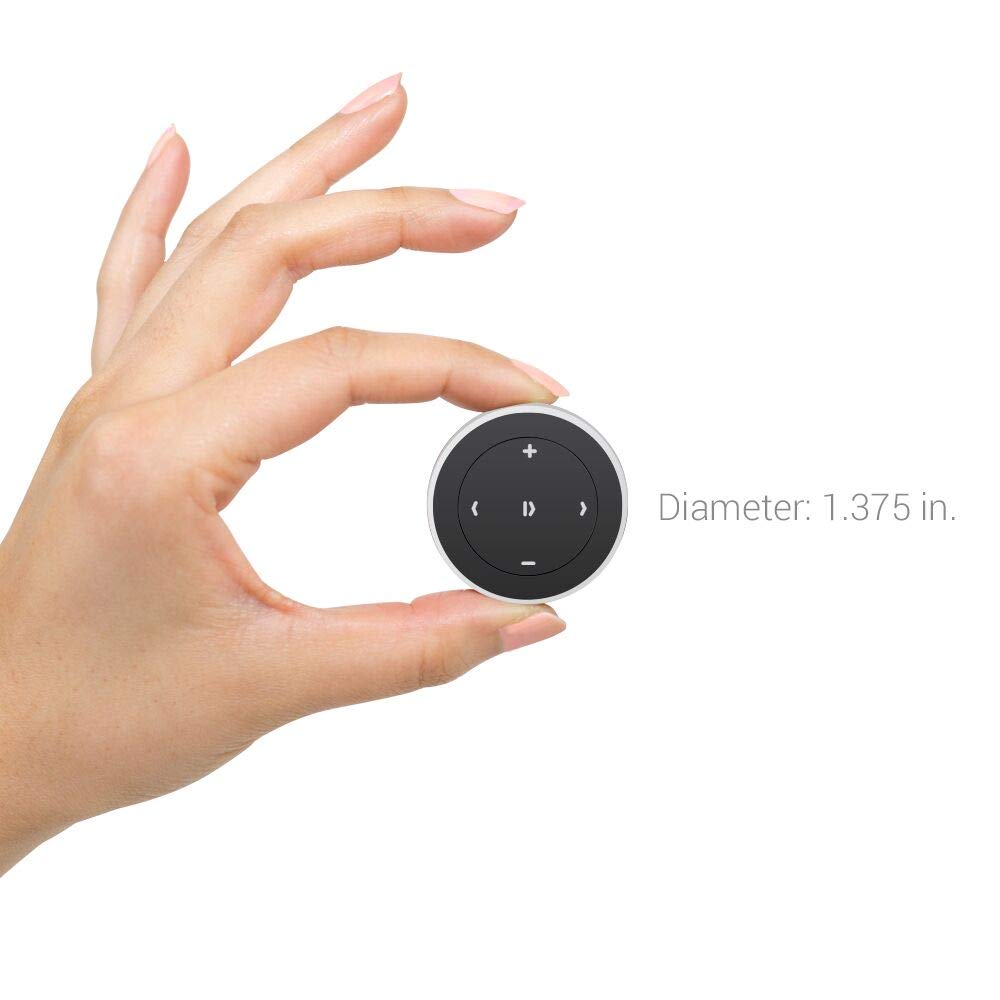 Satechi Bluetooth Media Button with Steering Wheel Mount - Compatible with MacBook Pro, MacBook Air, iPad Pro, iPhone 16/15/14/13/12 - Perfect for Car, Home & Office Media Control
