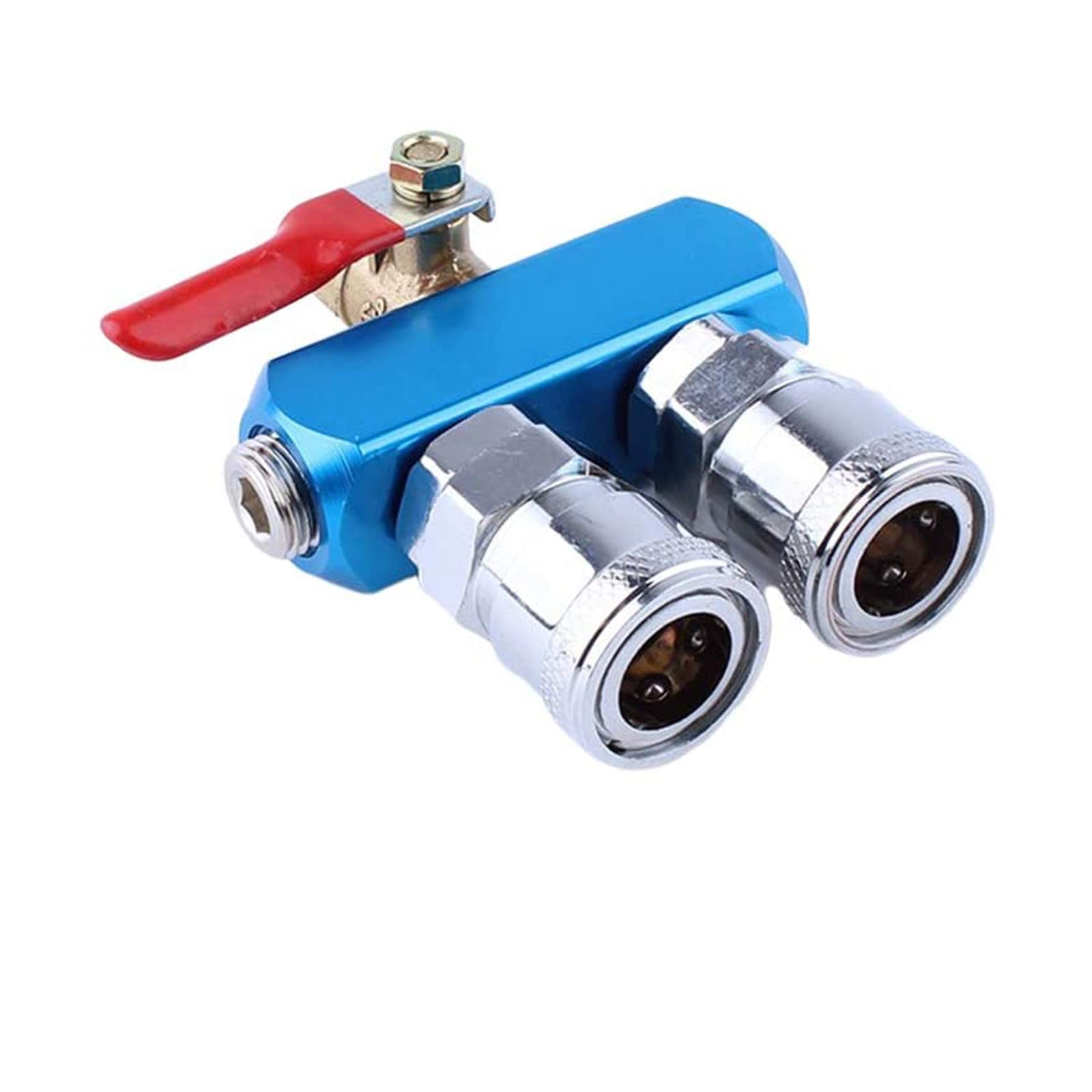 3 Way 6 Port Aluminum Manifold Block Splitter - 1/4