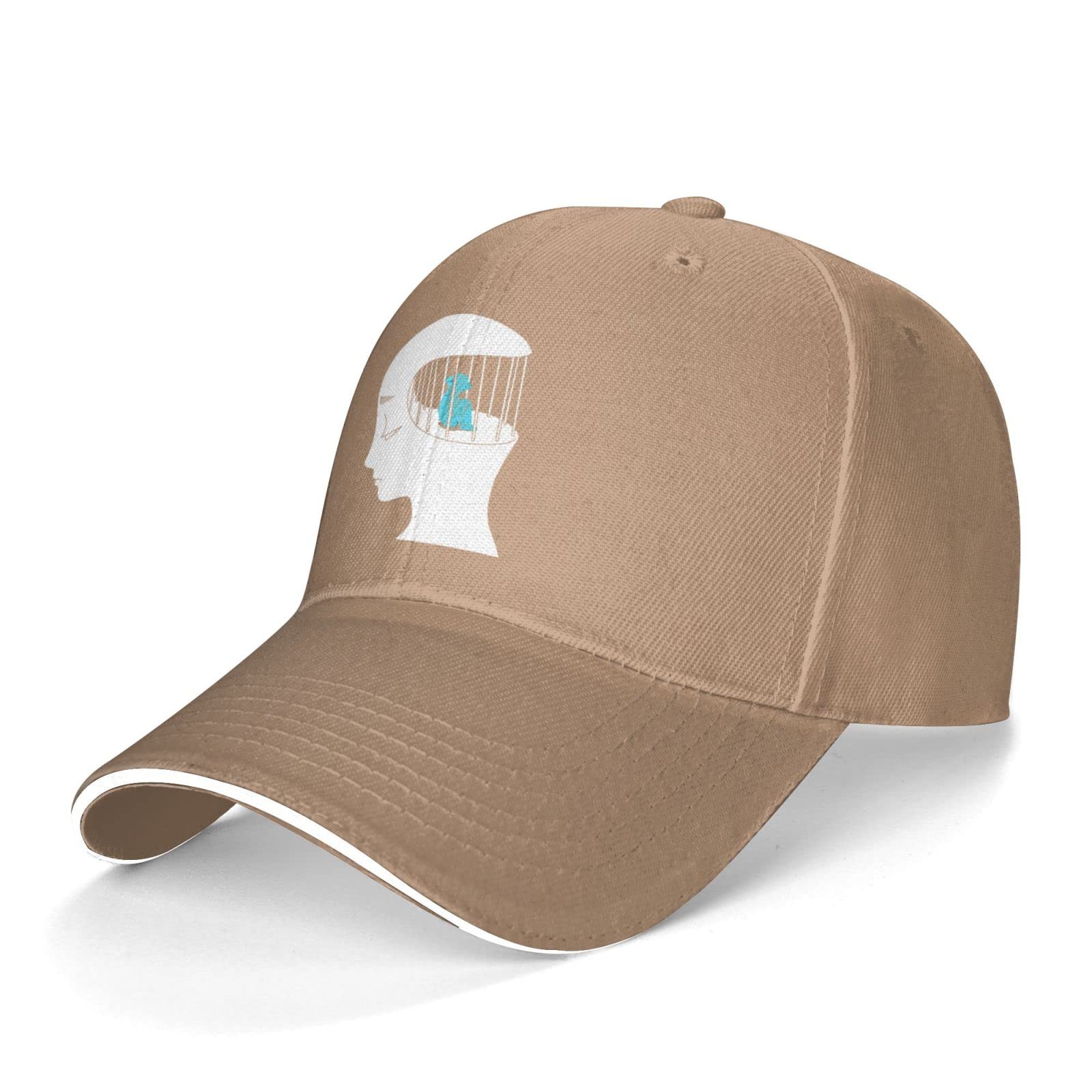 Adjustable Pre-Curved Baseball Trucker Hat - Black Sun Hat for Teens & Adults | Perfect for Outdoor Sports, Casual Wear & Summer Protection