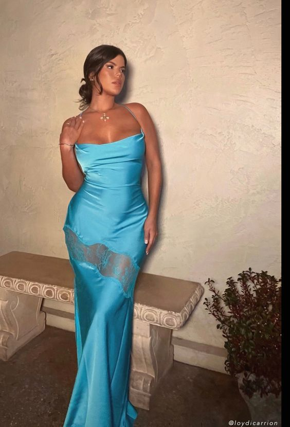 Elegant Blue Sheath Long Prom Dresses for Women - Formal Evening Party Gown J3648 | Perfect for Homecoming, Ball, Wedding & Special Occasions