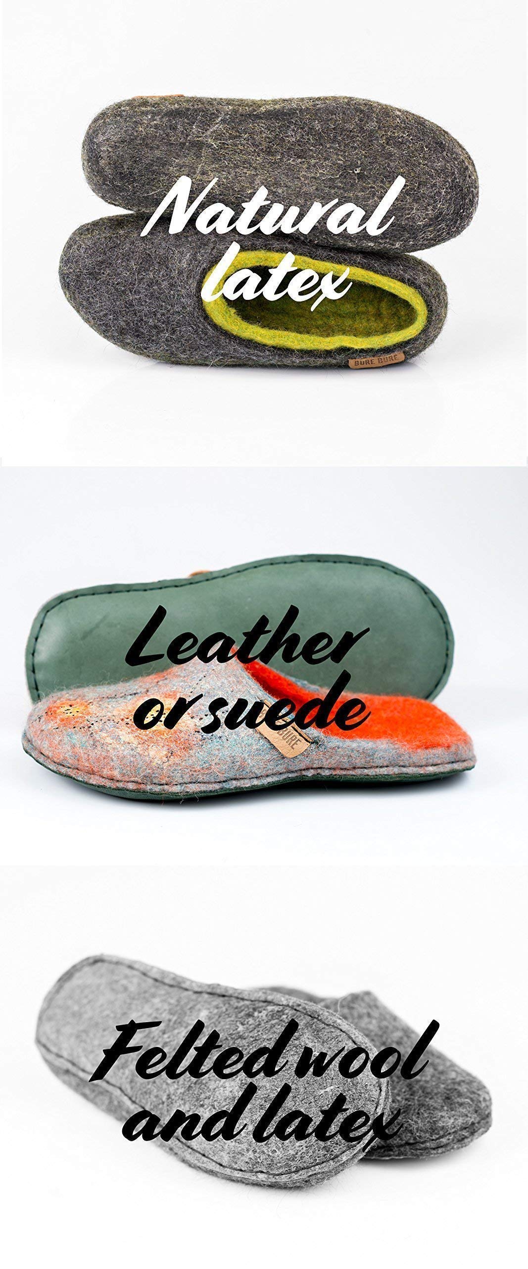 Handmade Viola Wool Slip-On Slippers for Women - Cozy House Shoes for Winter, Indoor Comfort & Mothers Day Gift Ideas - Perfect for Relaxing at Home, Spa Days & Gift Giving