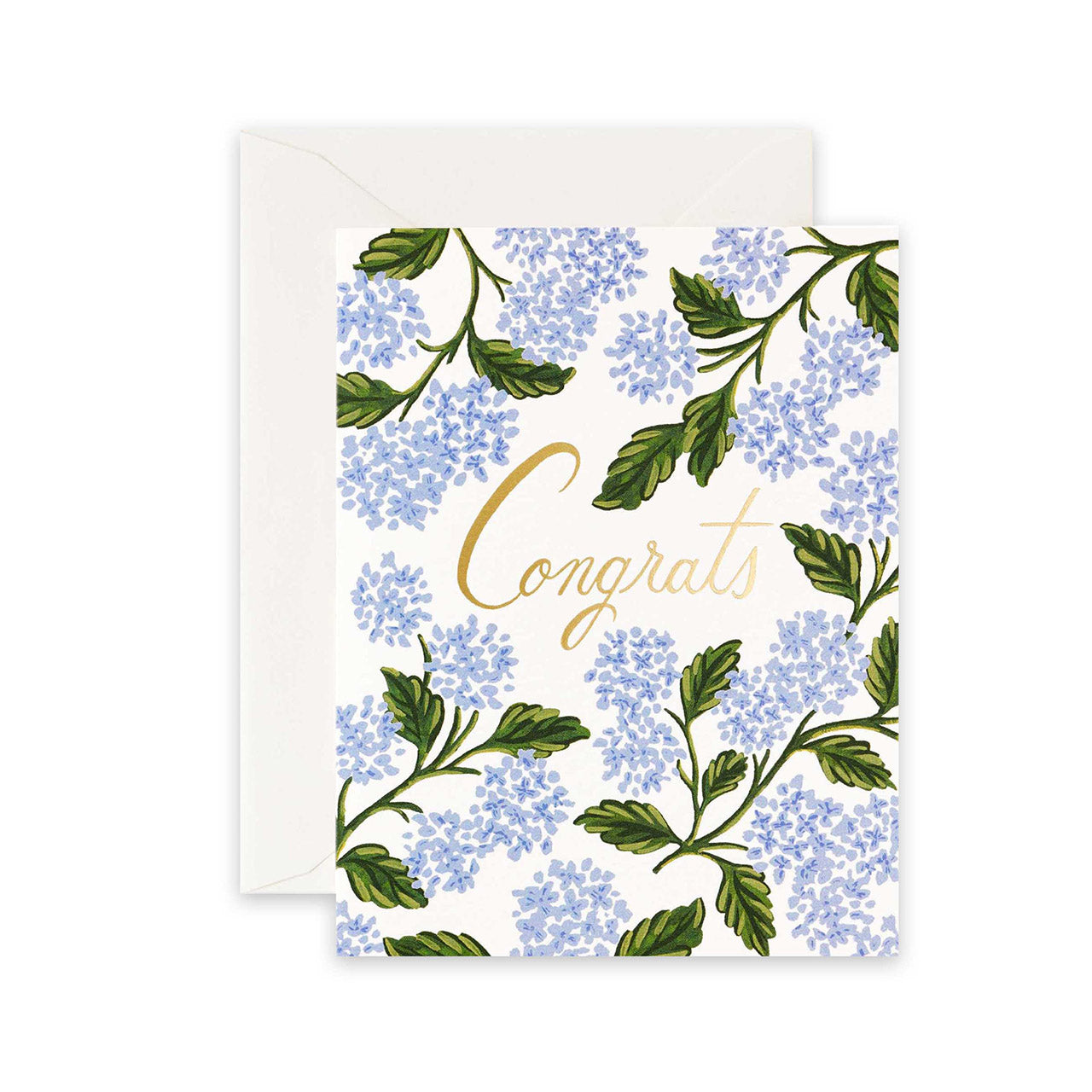 Beautiful Hydrangea Congratulations Greeting Card - Perfect for Graduation, Wedding & Special Occasions