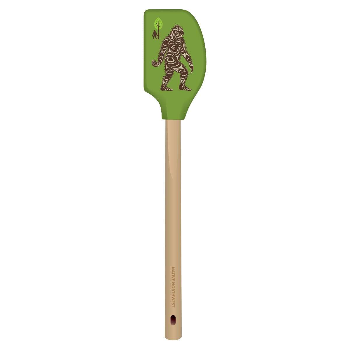 Premium Silicone Spatula - Heat-Resistant & Non-Stick Kitchen Tool for Baking, Cooking & Mixing - Perfect for Pancakes, Eggs & Cake Frosting - Sasquatch Design