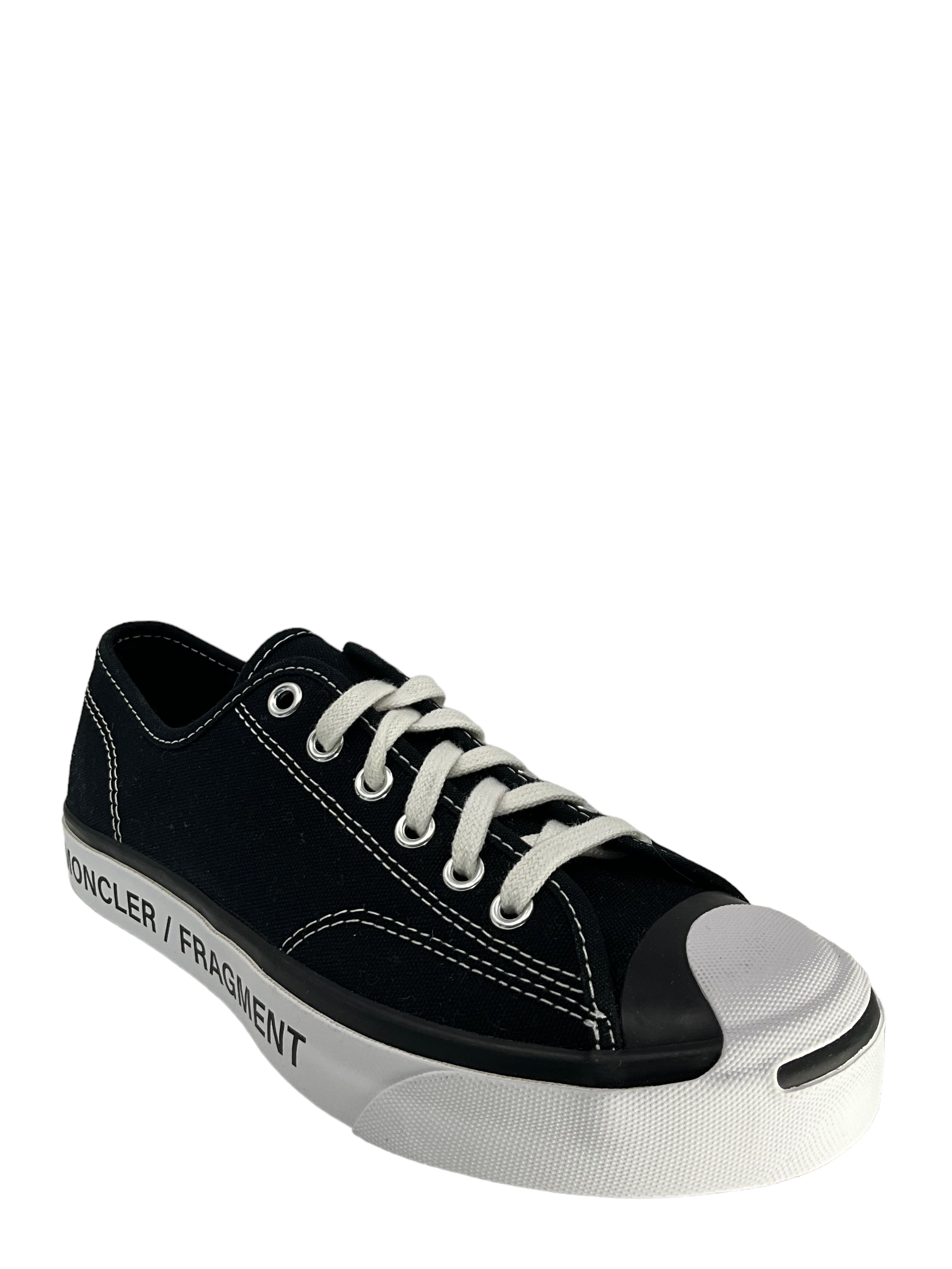 Moncler x Converse Fragment Black High-Top Sneakers for Men - Size 7 | Streetwear Fashion & Urban Style | Perfect for Casual Outfits and Sneaker Collectors
